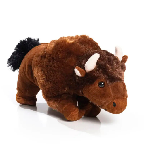 Bisão de Pelúcia 30 cm - Búfalo Marrom